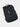 Black backpack on a light gray background