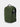 Green backpack with a water bottle on a light gray background