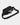Black waist bag with a phone in it on a light gray background