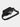 Black waist bag with a phone in it on a light gray background