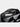 Black tech bag with compartments containing a pen and a small device on a light gray background