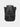 Black backpack with straps on a light gray background