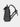 Black backpack on a light gray background with brand emmeton