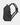Black backpack on a light gray background
