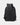 Black backpack on a light gray background