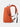 Red / Orange backpack on a light gray background