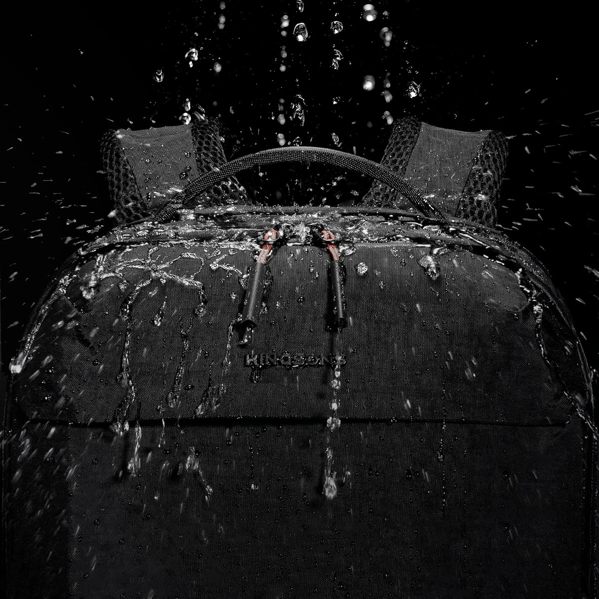 Rain runs off it
