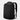 Black backpack on a light gray background