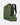 Green backpack with a smaller green pouch on a light gray background