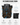 Black backpack with orange accents featuring 3D padding and breathable mesh design on a white background.