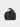Black duffel bag on a light gray background