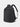 Black backpack on a light gray background