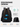 Black backpack with ergonomic design features on a white background