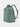 Green backpack on a light gray background
