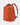 Red / Orange backpack on a light gray background