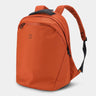 Red / Orange backpack on a light gray background
