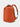 Red / Orange backpack on a light gray background